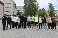 Соревновательная эстафета в День детского футбола